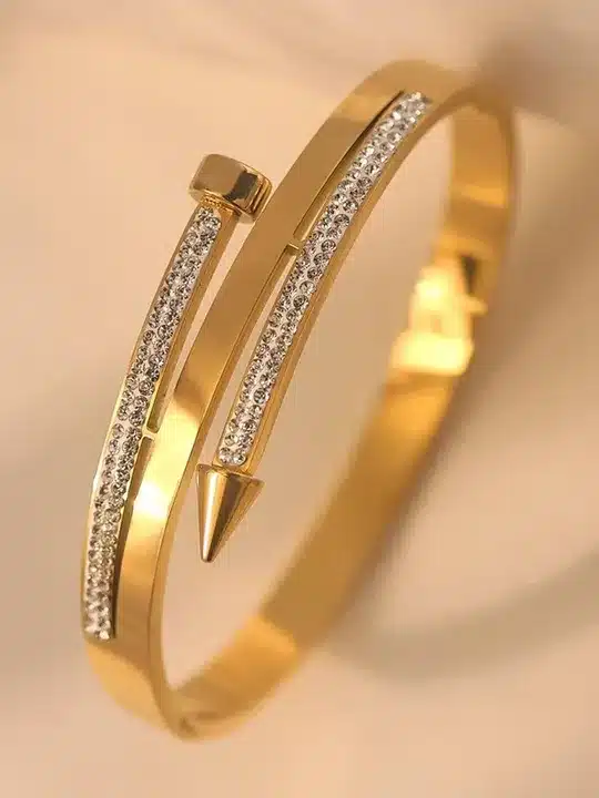 Crystal Studded Adjustable Bracelet for Women